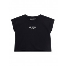 GUESS μπλούζα crop παιδική  J4BI34J1314-JBLK μαύρη